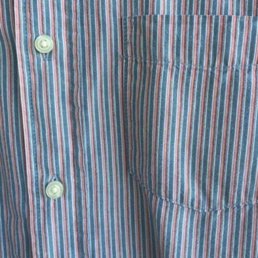 Old Navy Striped Dress Shirt Men's - Picture 2 of 6